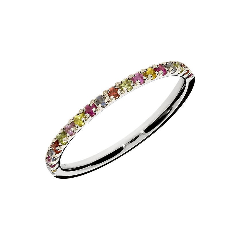 Eternity prsten s fancy safirima