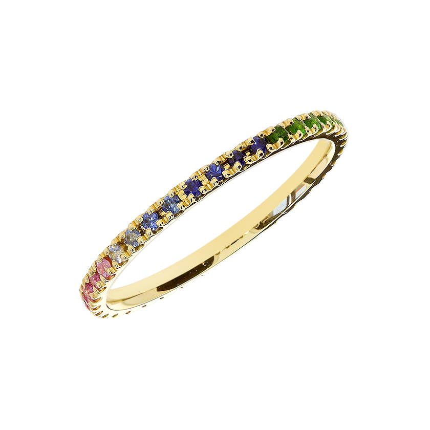 Eternity prsten s fancy safirima