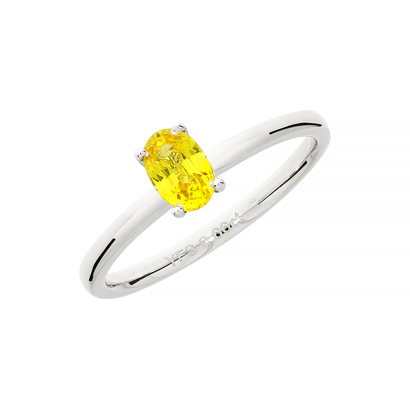 Prsten sa žutim Safirom