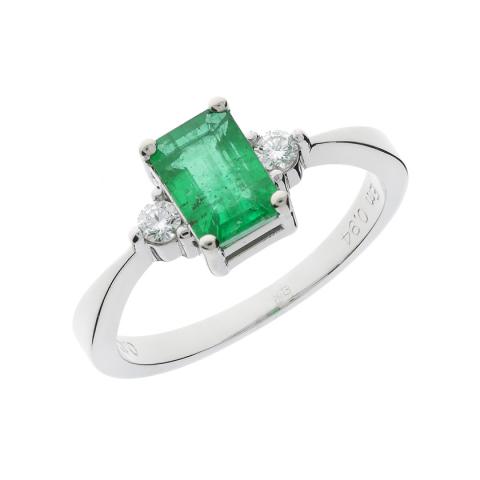 Dijamantni prsten sa Smaragdom