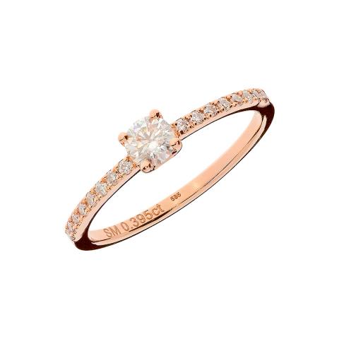 Zaručnički prsten sa sintetskim moissanitom