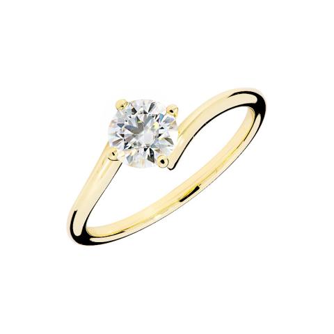 Zaručnički prsten sa sintetskim moissanitom