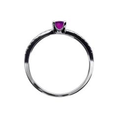 Dijamantni prsten s rozim Safirom