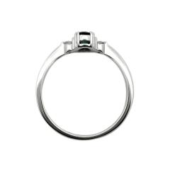 Dijamantni prsten sa plavim Safirom