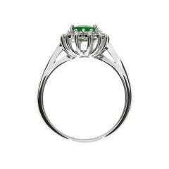 Dijamantni prsten sa Smaragdom