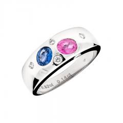 Dijamantni prsten sa fancy Safirima