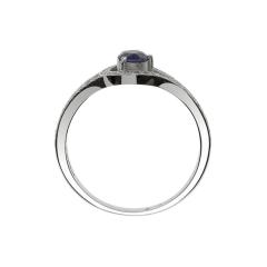 Dijamantni prsten sa plavim Safirom