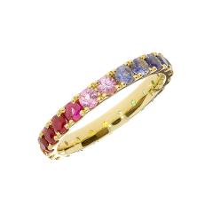 Eternity prsten s fancy safirima