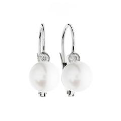 Naušnice s biserima i dijamantima