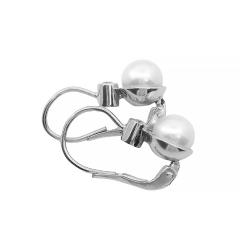 Naušnice s biserima i dijamantima