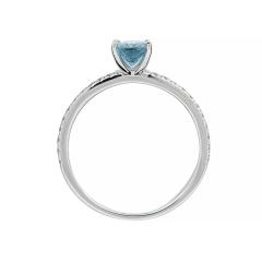 Prsten s Aquamarinom i LG dijamantima