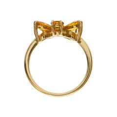 Prsten s fancy safirima i dijamantima