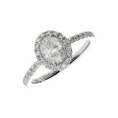 Zaručnički prsten sa sintetskim moissanitom