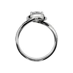 Zaručnički prsten sa sintetskim moissanitom