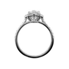 Zaručnički prsten sa sintetskim moissanitom